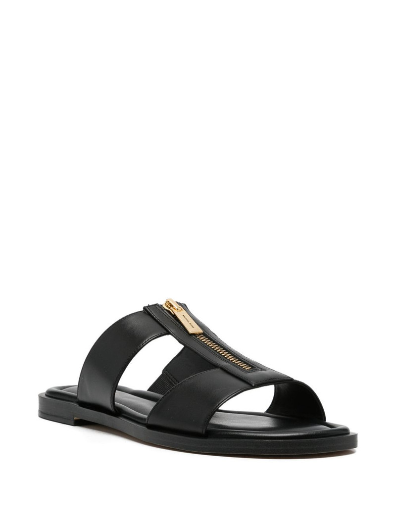 MICHAEL KORS Berkley zip leather sandals outlook