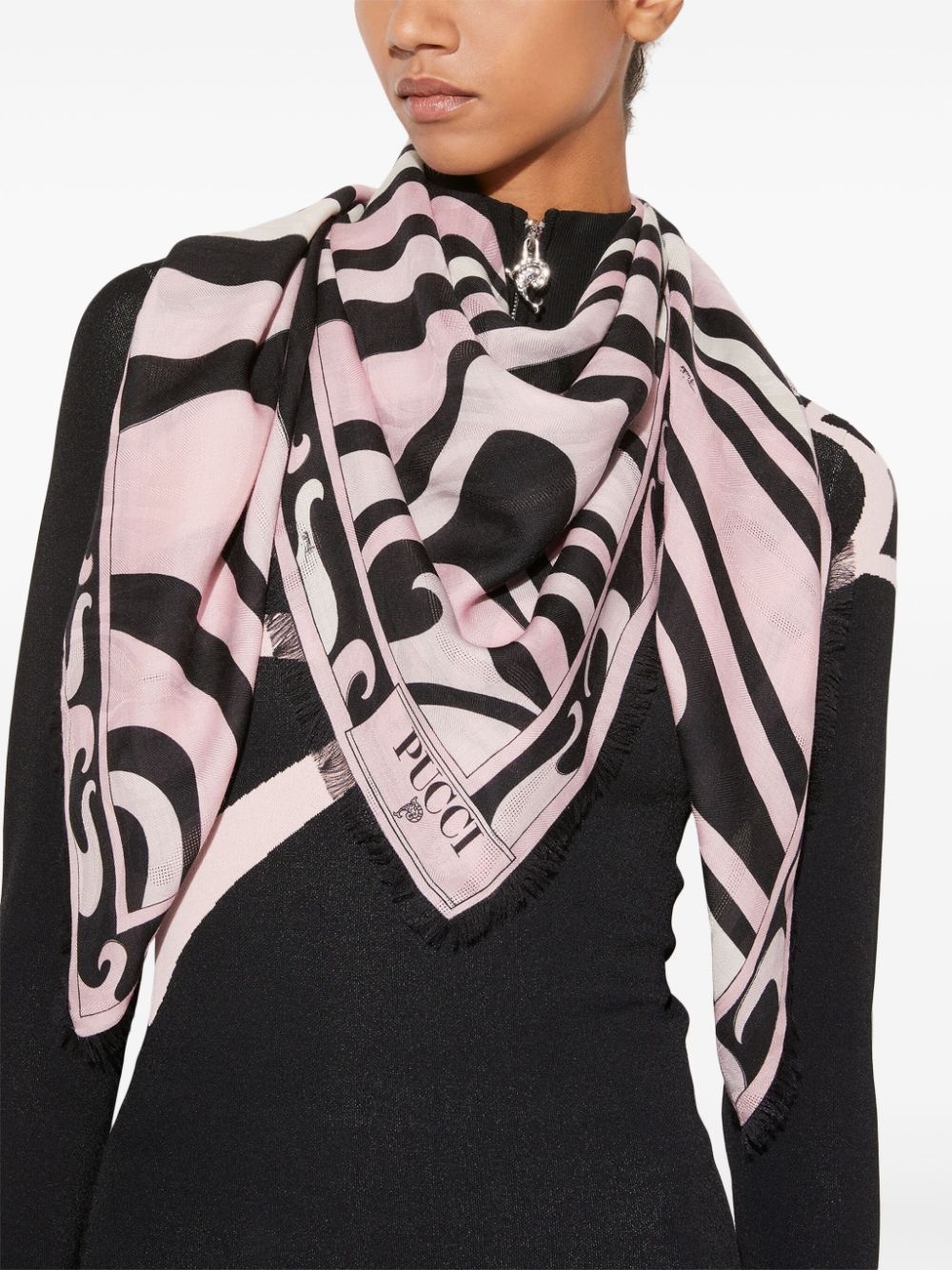 Marmo-print scarf - 3