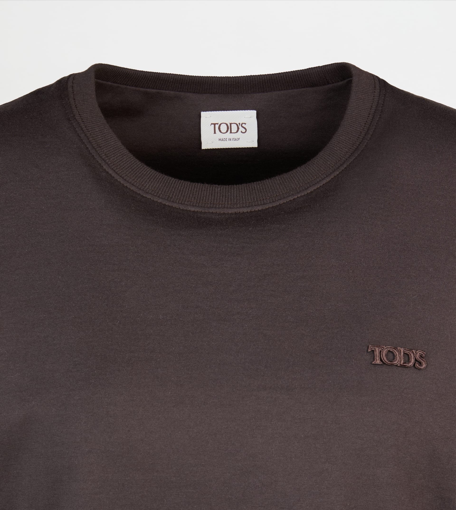 T-SHIRT IN JERSEY - BROWN - 7
