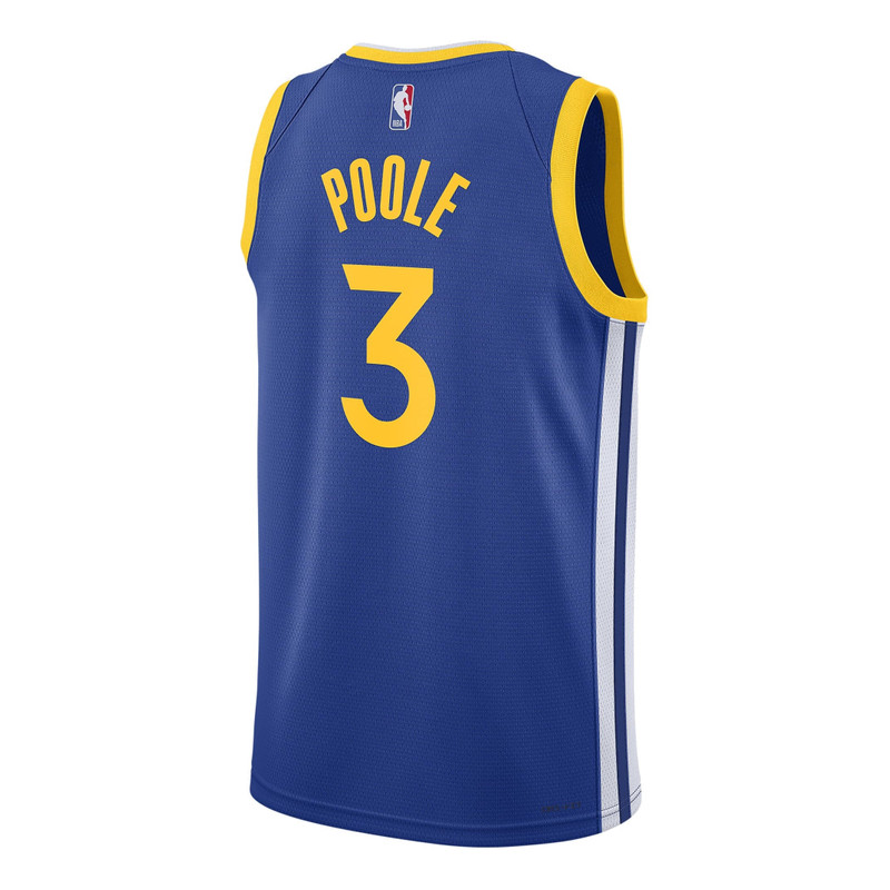 Jordan Nike x NBA Golden State Warriors Icon Edition 22-23 Swingman Jersey 'Jordan Poole 3' DN2005-495 outlook
