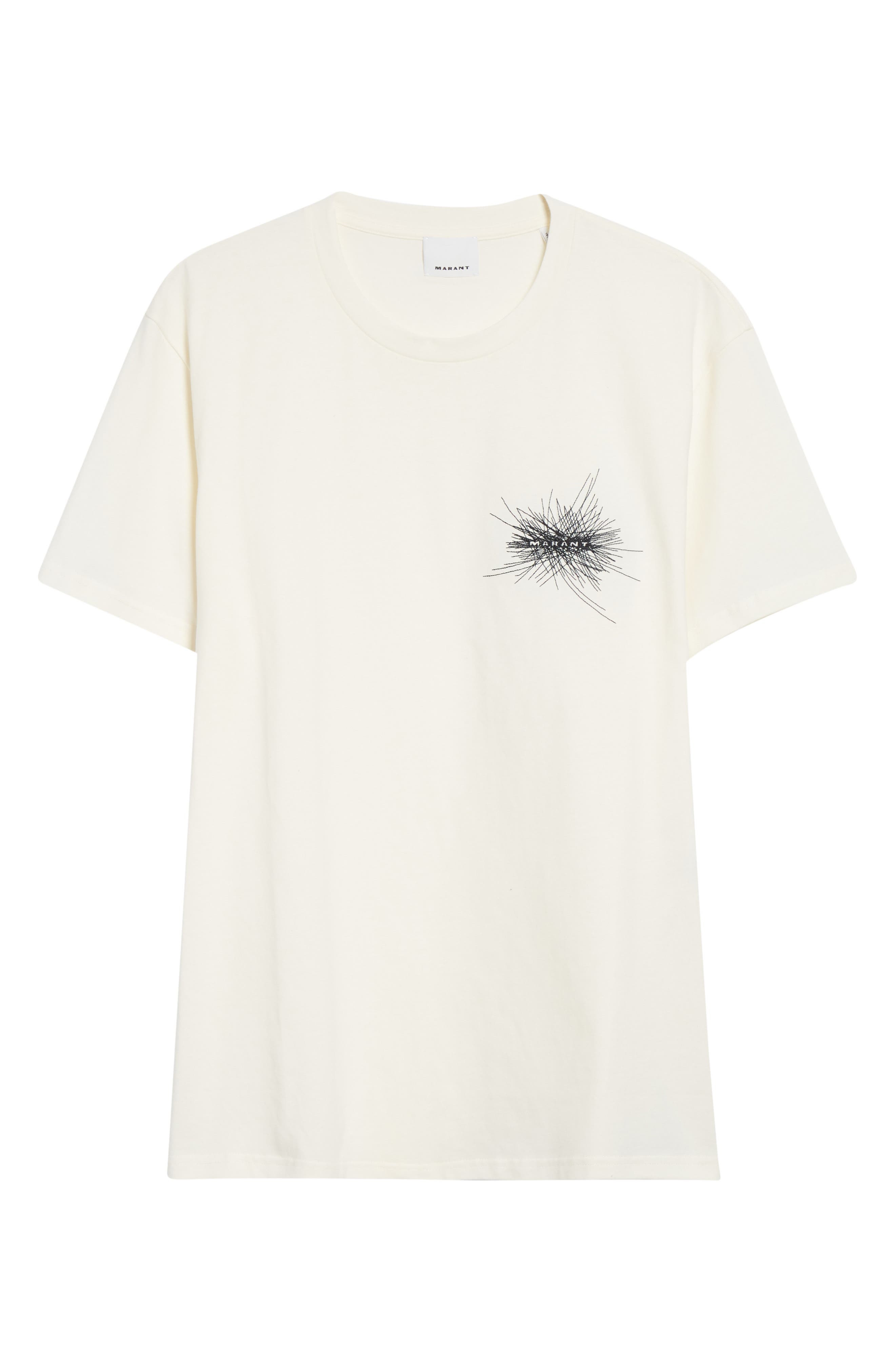 Isabel Marant Honore Firework Embroidered T-Shirt in Ecru at Nordstrom - 6