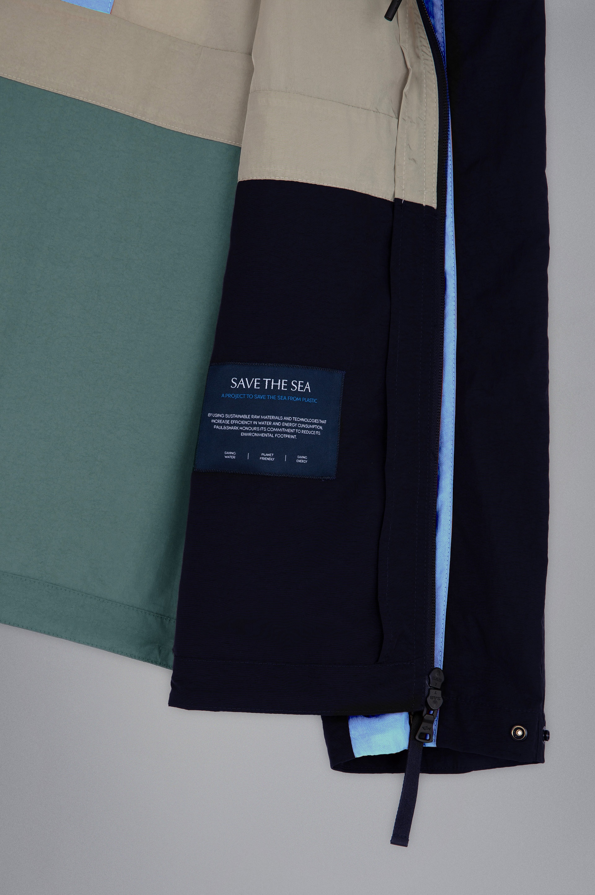COLOR BLOCK CRINKLE WINDBREAKER - 5