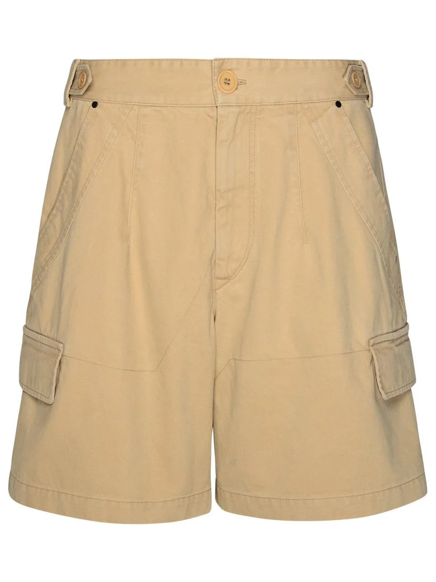 Isabel Marant 'Lisette' Beige Cotton Shorts - 1