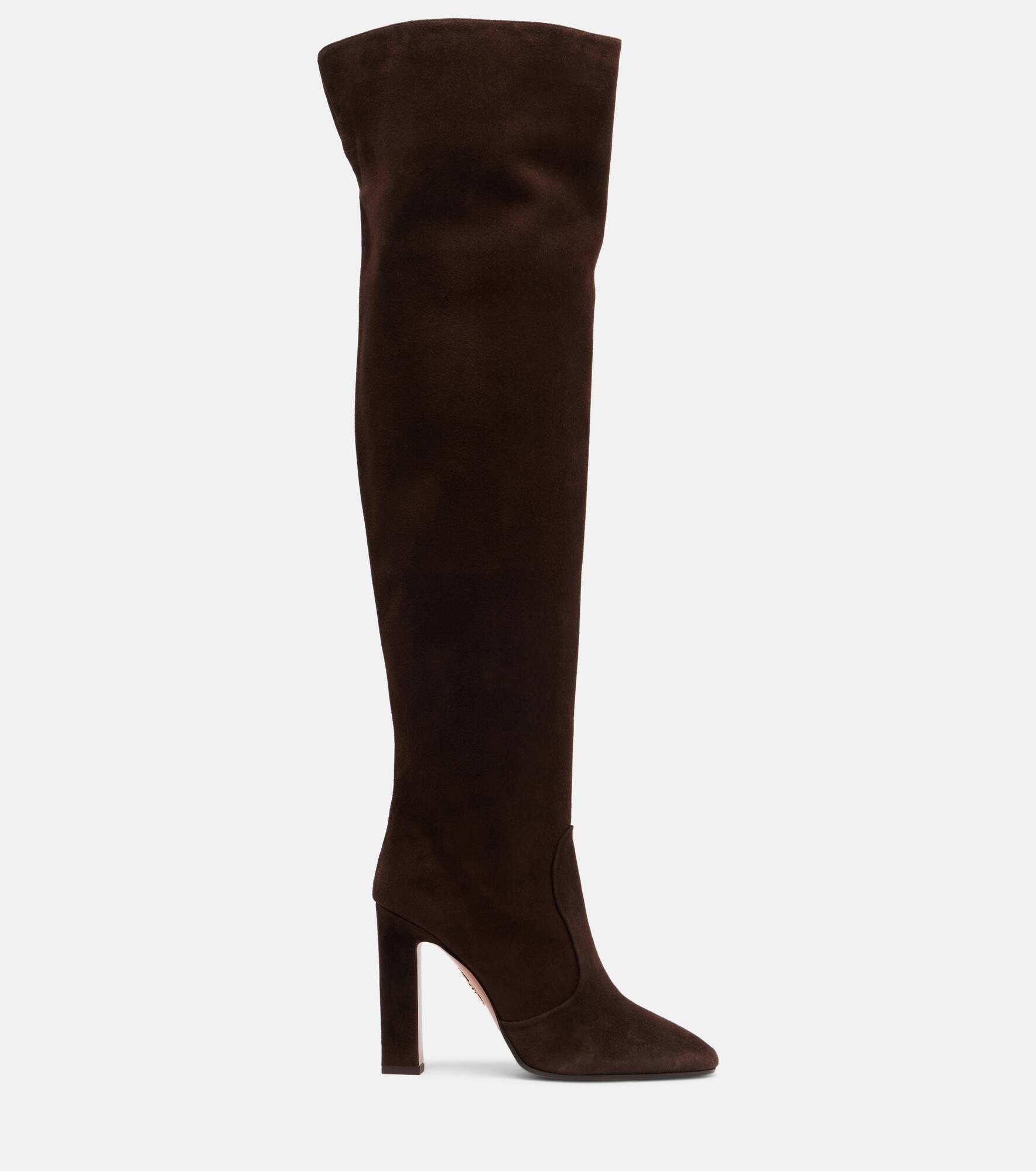 Joplin 105 suede knee-high boots - 4
