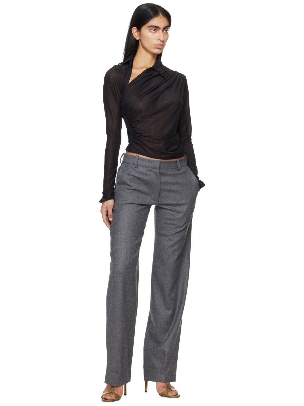 Gray Vante Trousers - 4