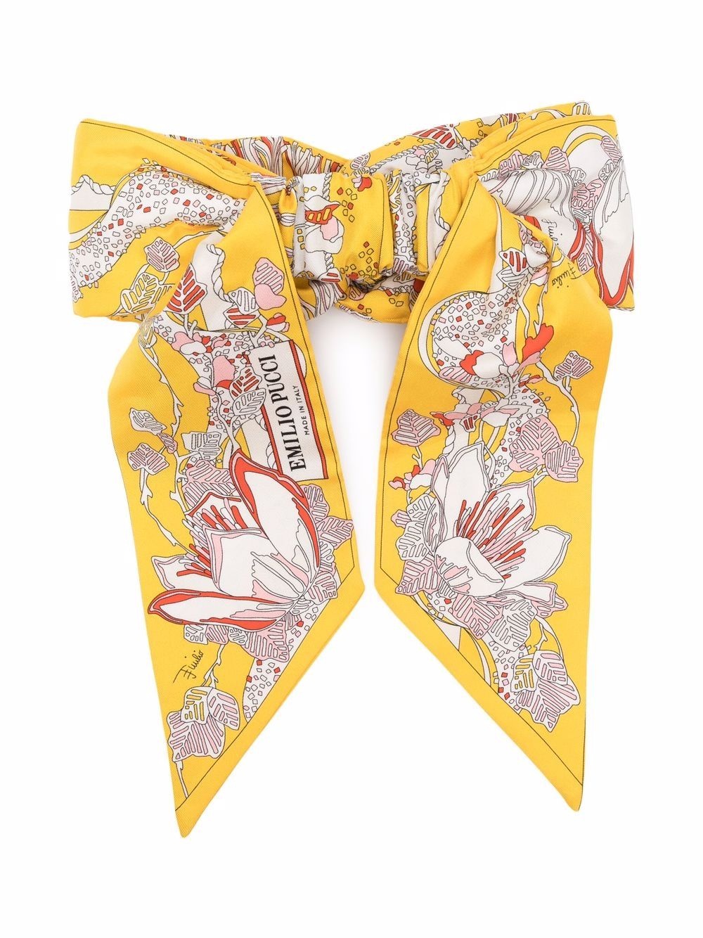 Rugiada-print bow-detail headband - 2