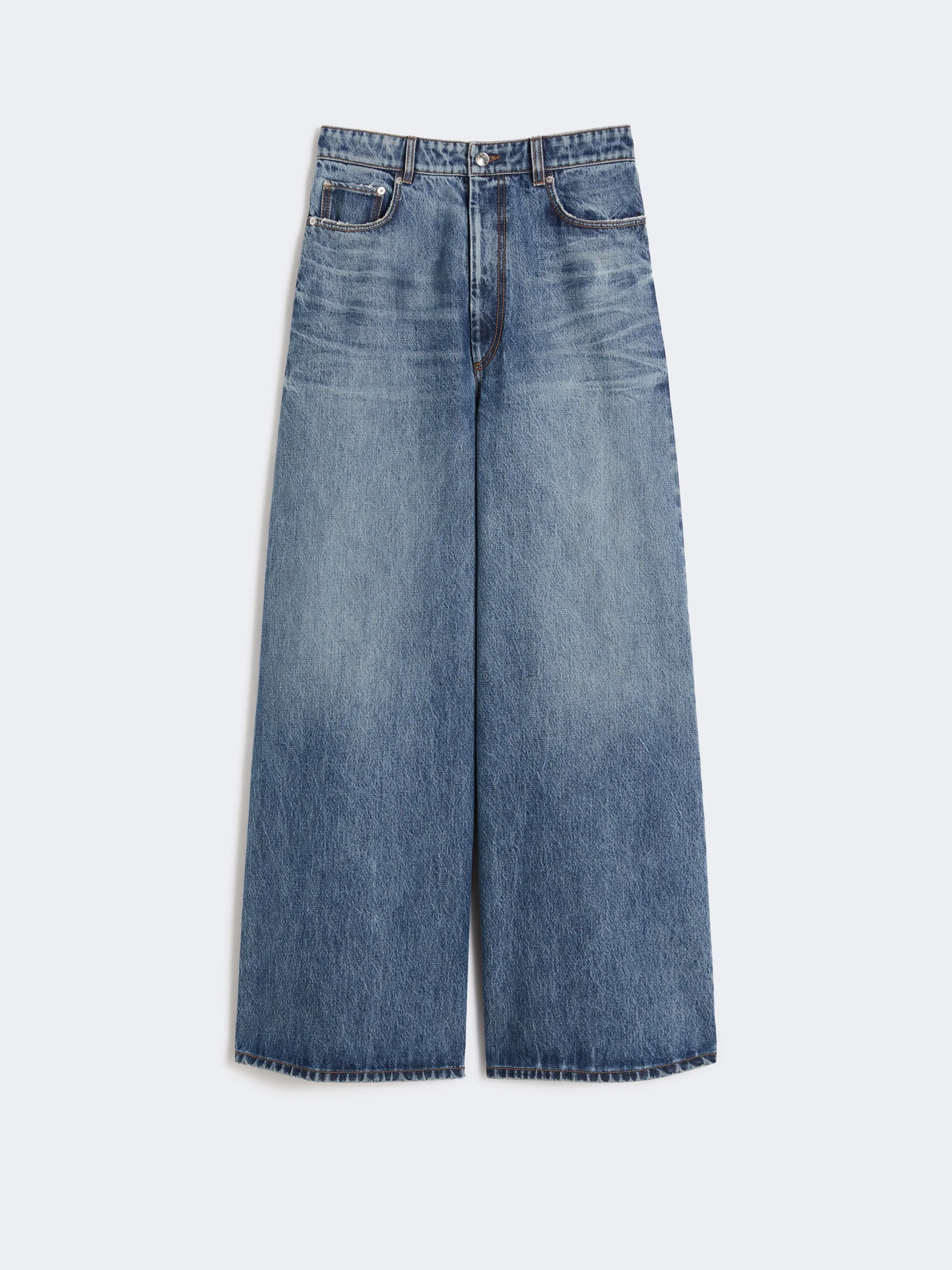Oversized low-waisted jeans - MIDNIGHTBLUE - 1