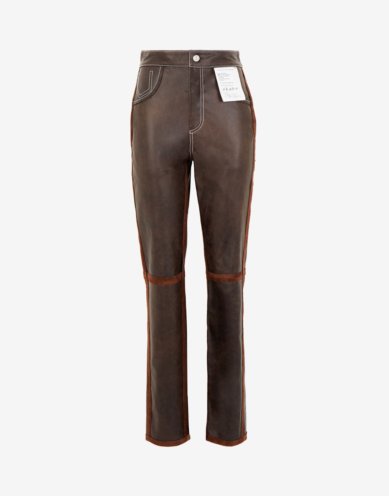 Reversed leather trousers - 1