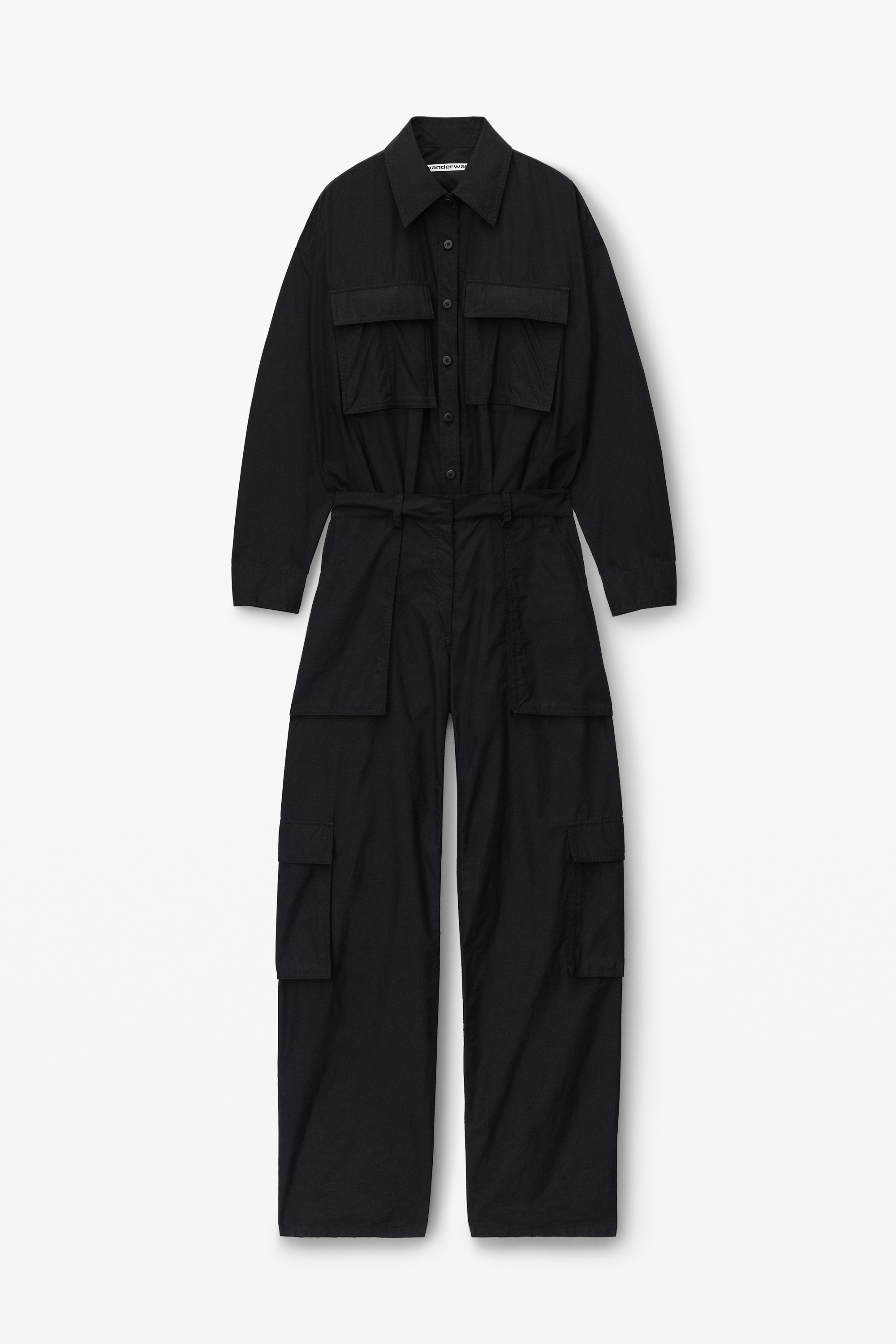 button up cargo jumpsuit - 1