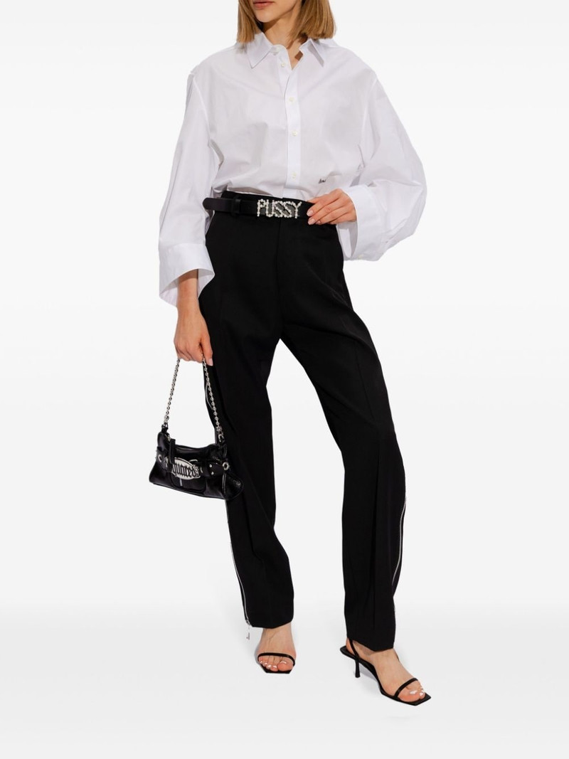 DSQUARED2 side zip-up virgin wool trousers outlook