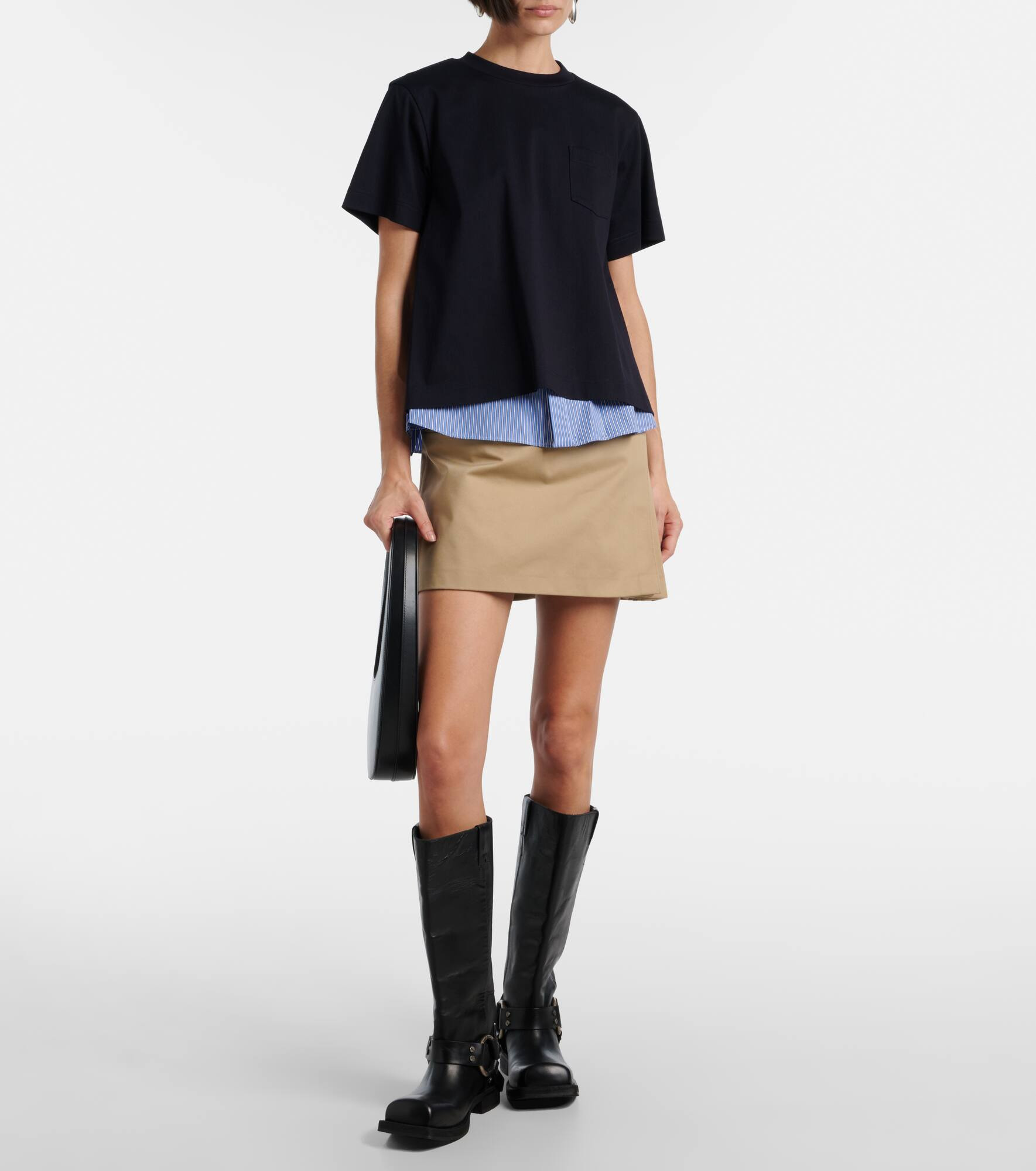Layered cotton T-shirt - 2