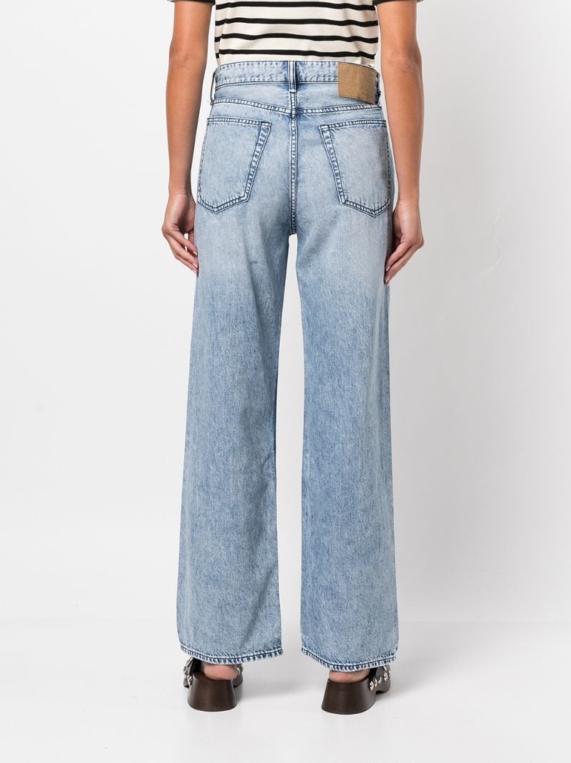elasticated-waistband jeans - 7