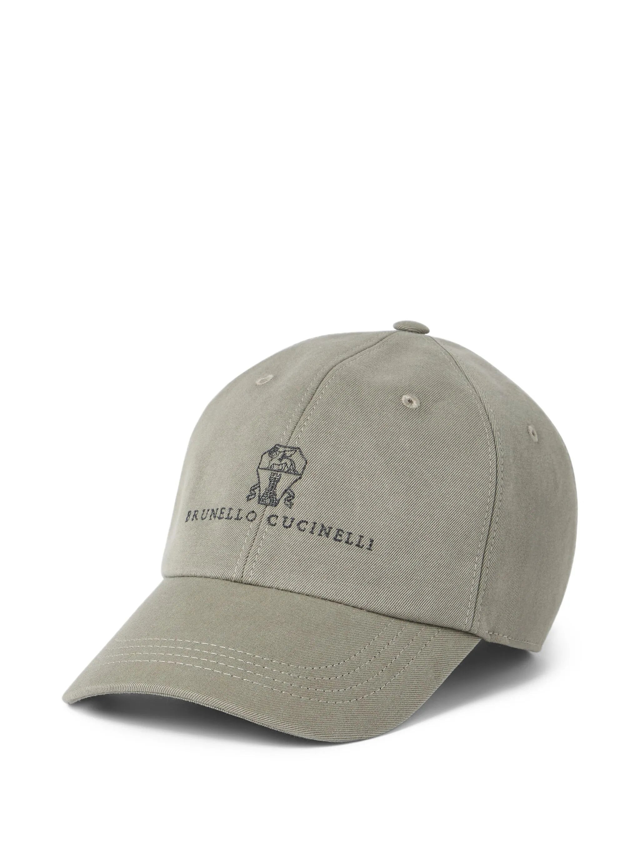 Brunello Cucinelli Embroidered Cotton Baseball Cap - 1