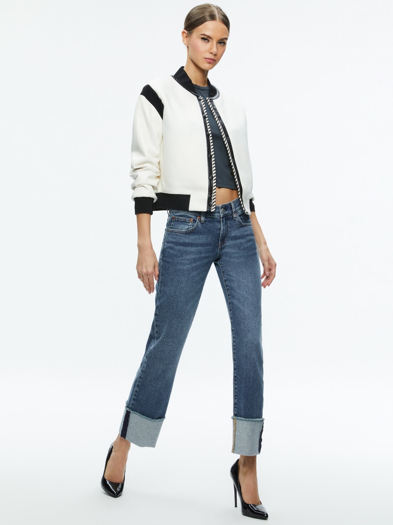 KERI COMBINATION VEGAN LEATHER VARSITY JACKET 6