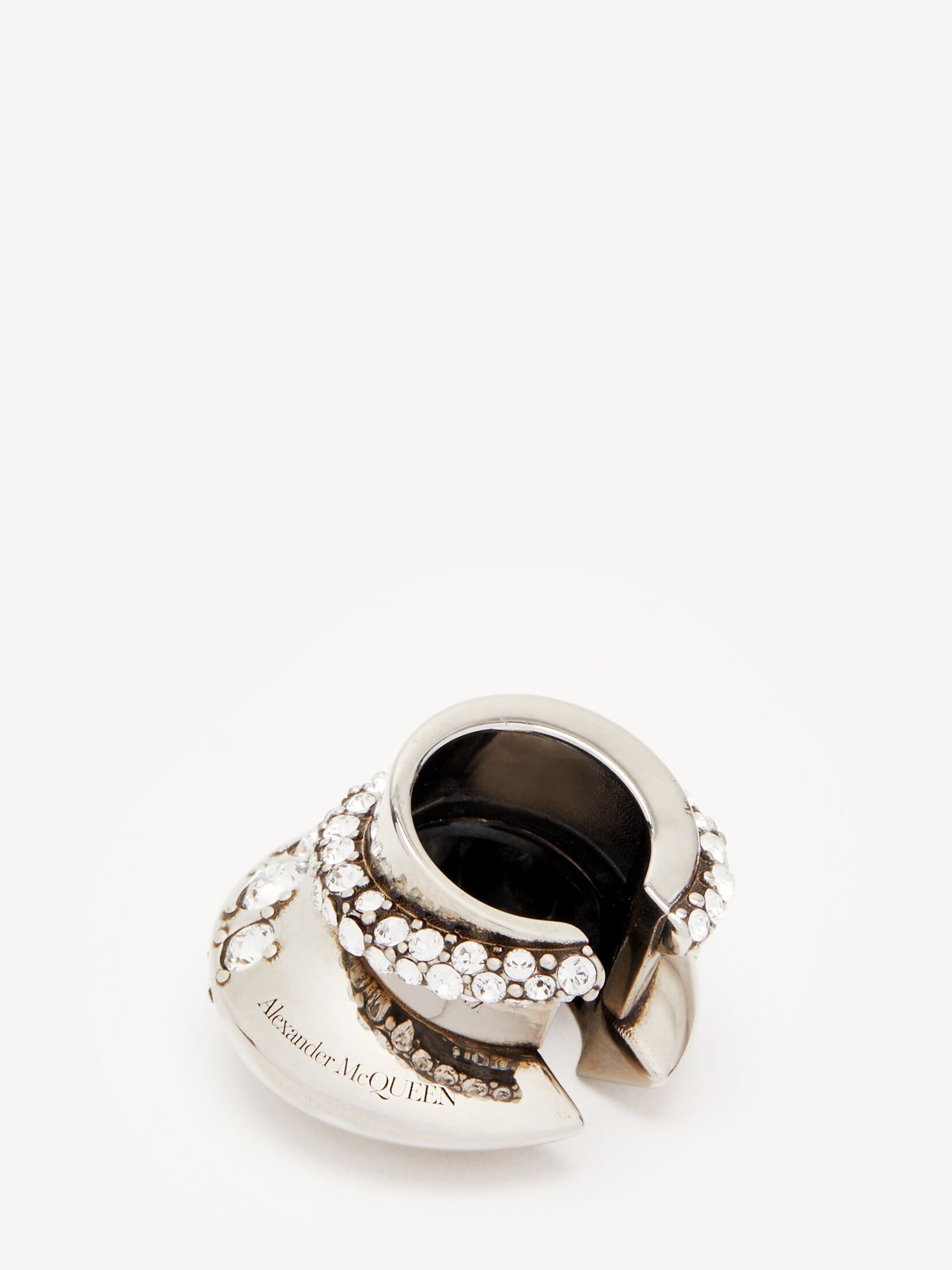 Women's Jewelled Accumulation Ear Cuff in Antique Silver - 3
