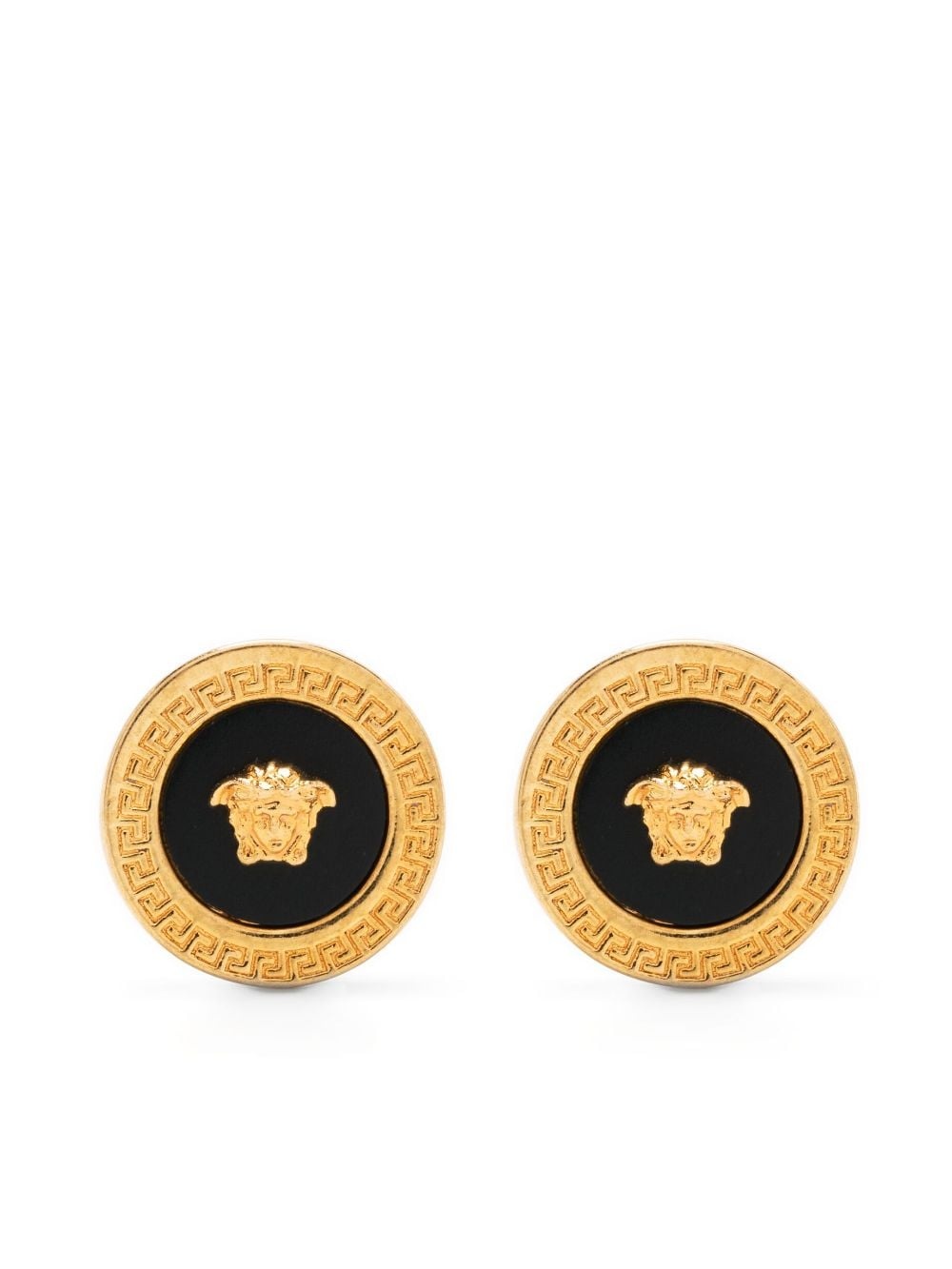 Medusa Head enamel stud earrings - 1