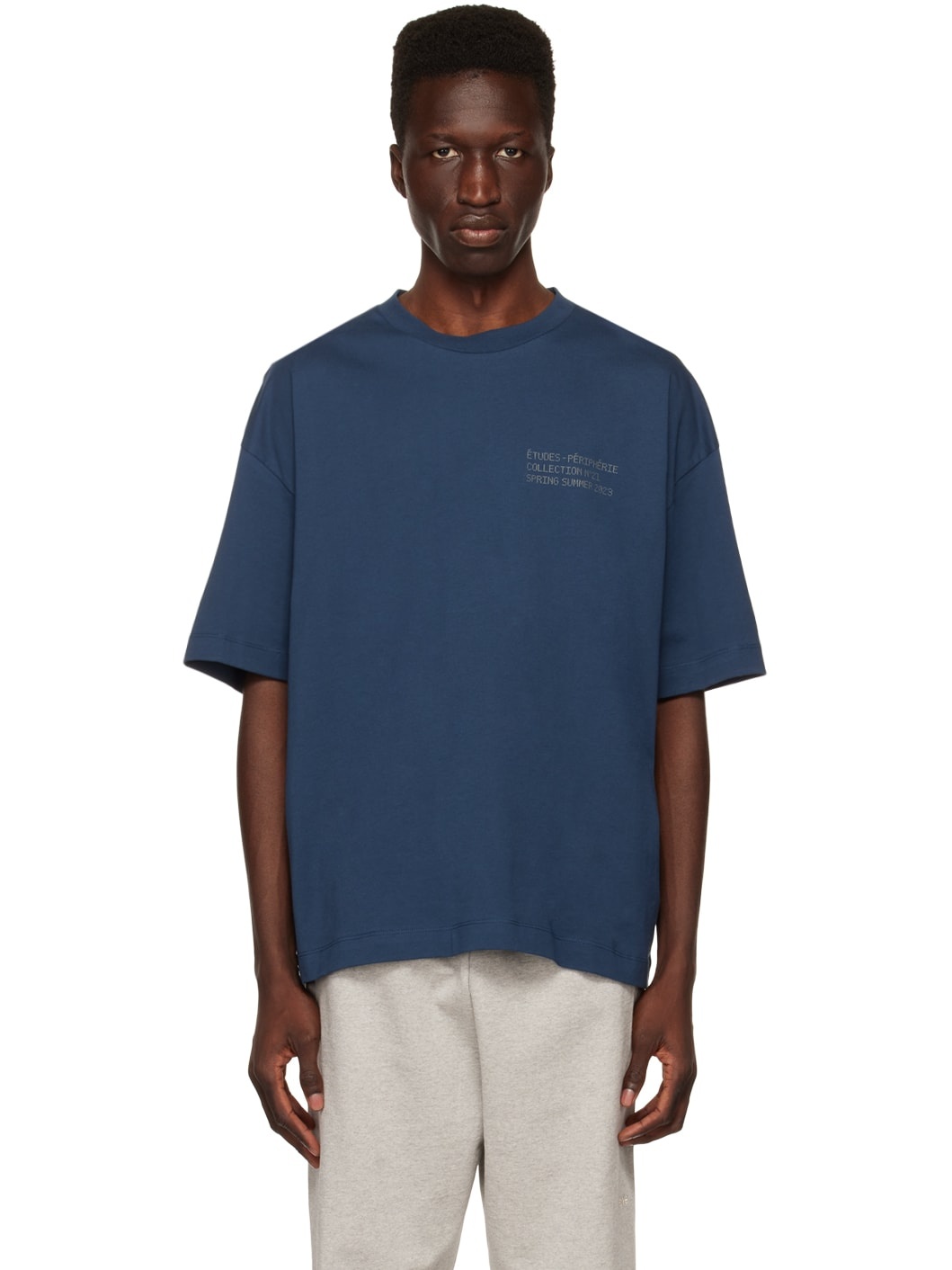 【関税込み】Etudes ブルー Spirit Peripherie Tシャツ Étude Blue Spirit Peripherie T-Shirt | REVERSIBLE