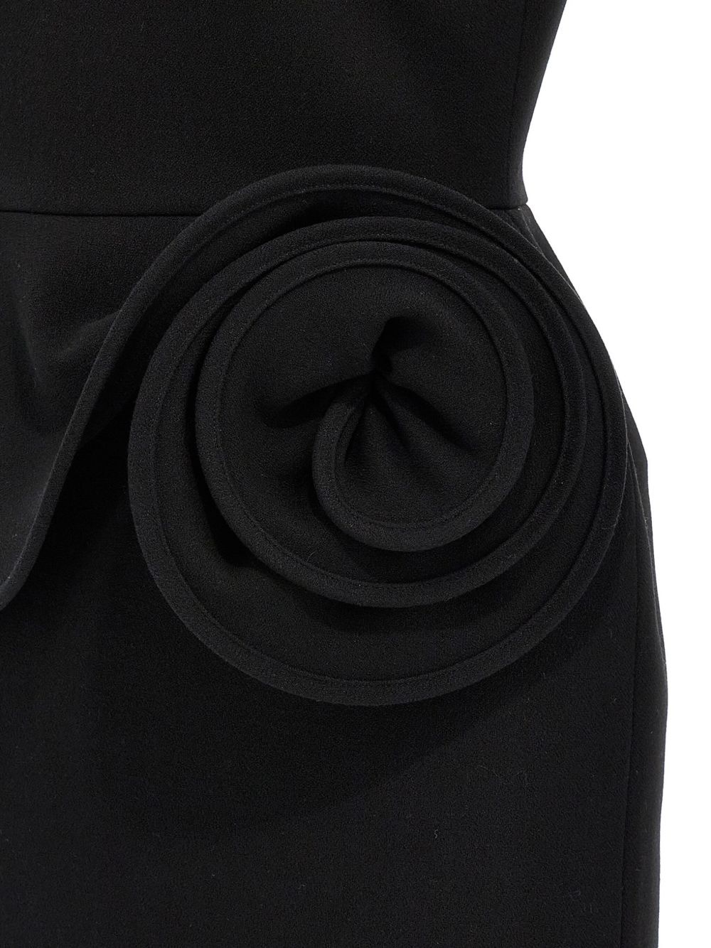 floral-appliqué sheath mini dress - 4