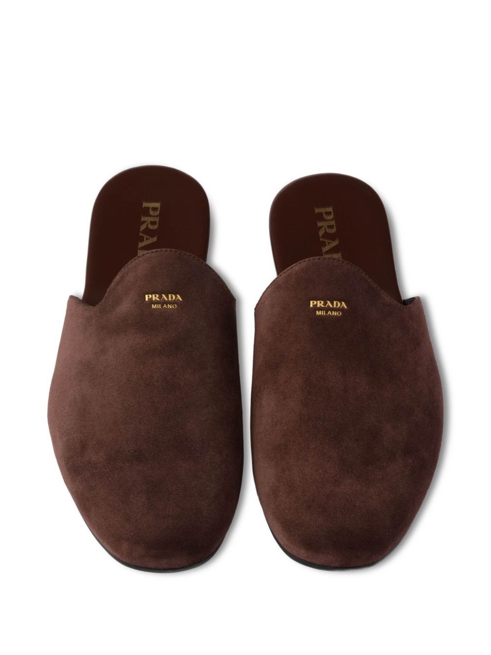 slip-on suede slippers - 4