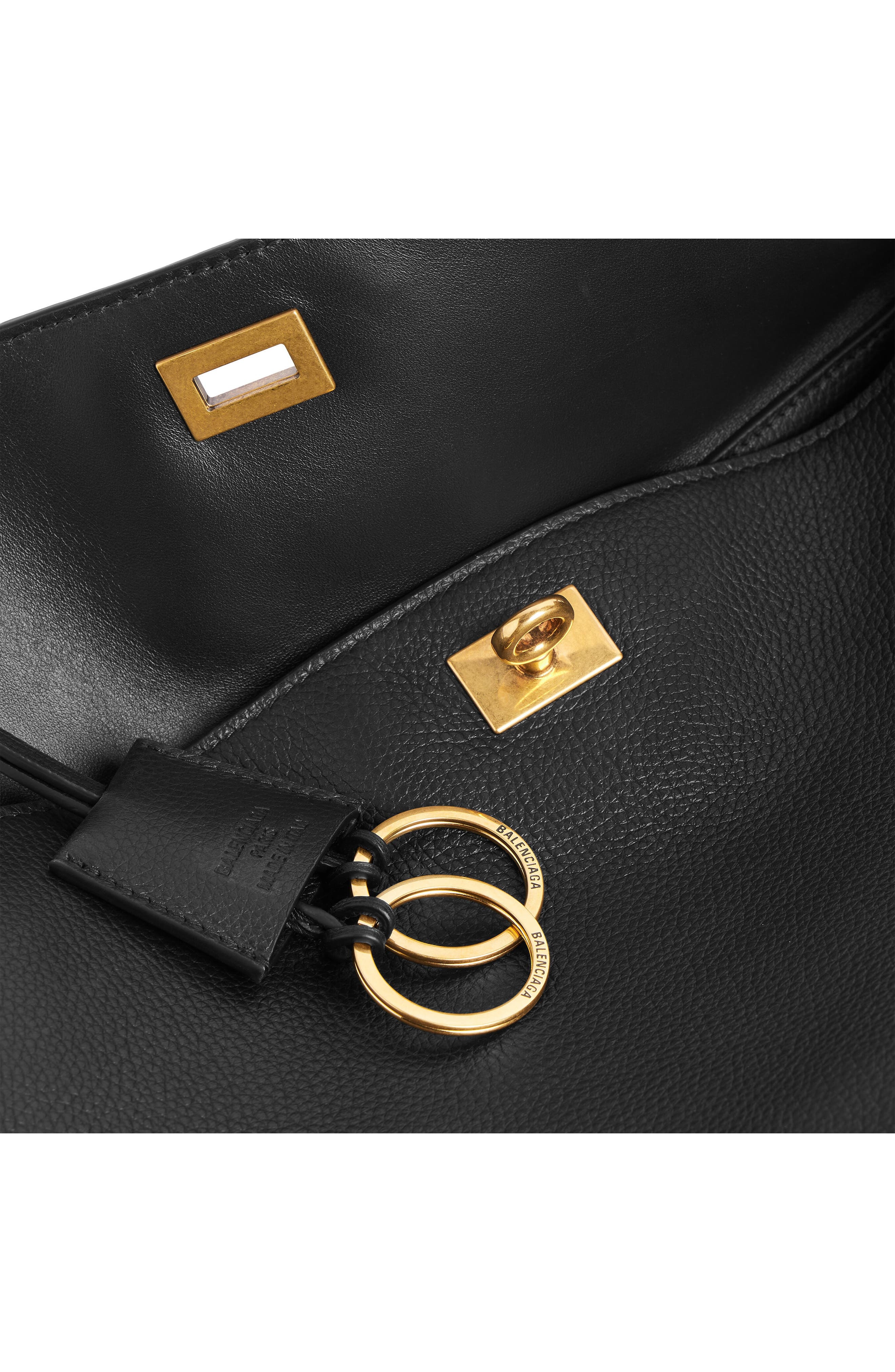 Balenciaga Large Rodeo Leather Shoulder Bag in 1000 Black at Nordstrom - 6