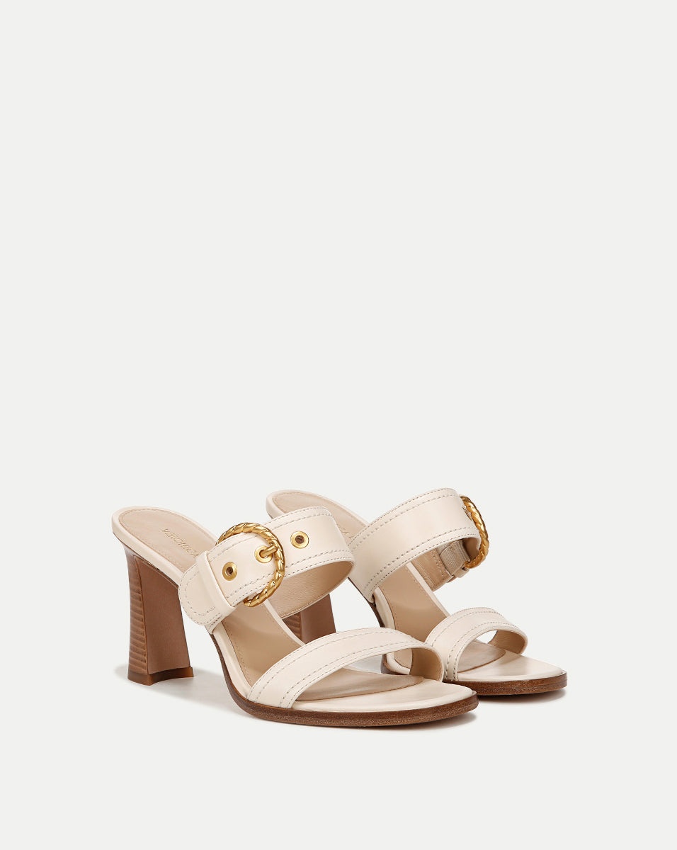 MARGAUX LEATHER BUCKLE SANDAL - 2