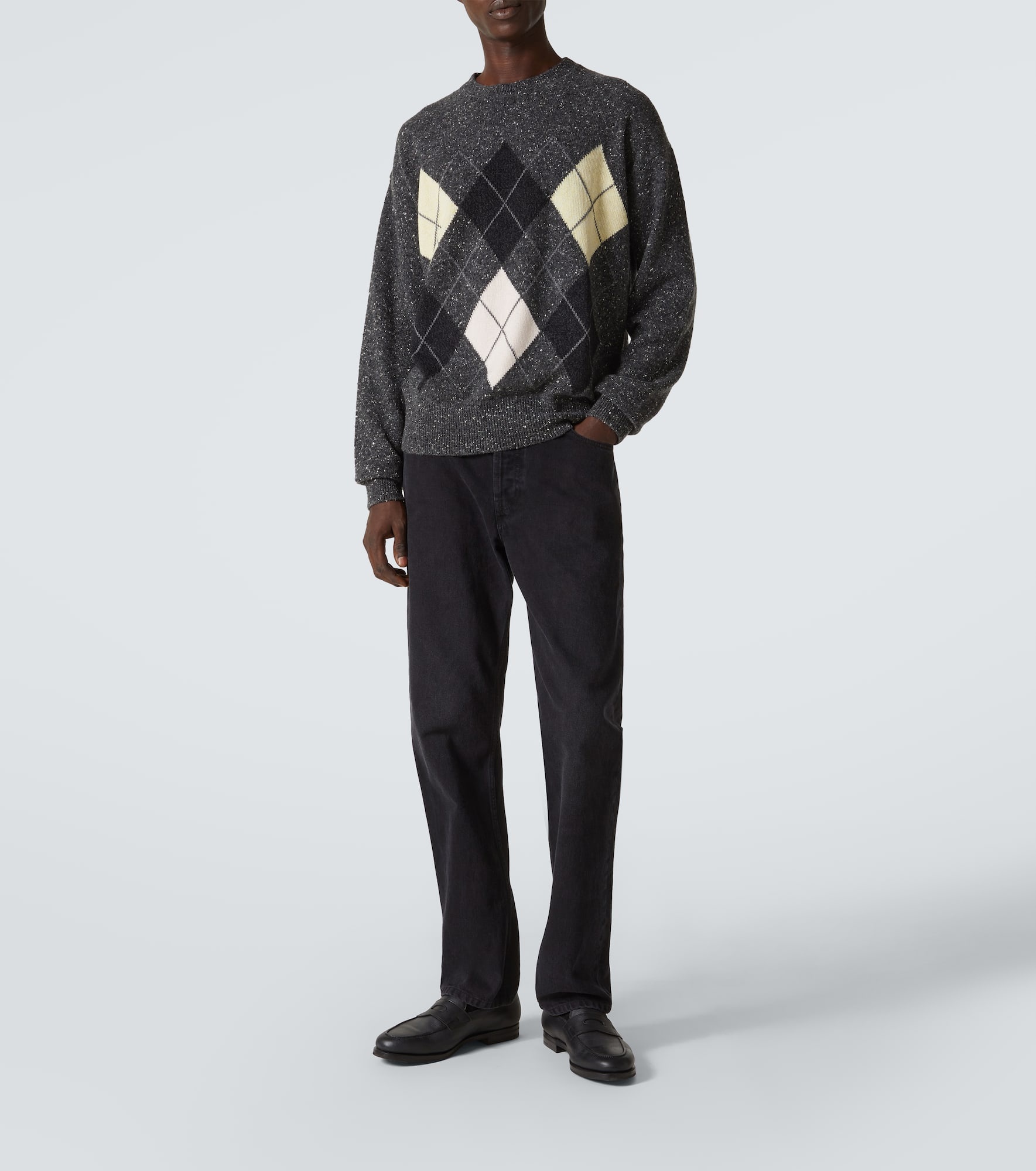 Pincer argyle cashmere-blend sweater - 2