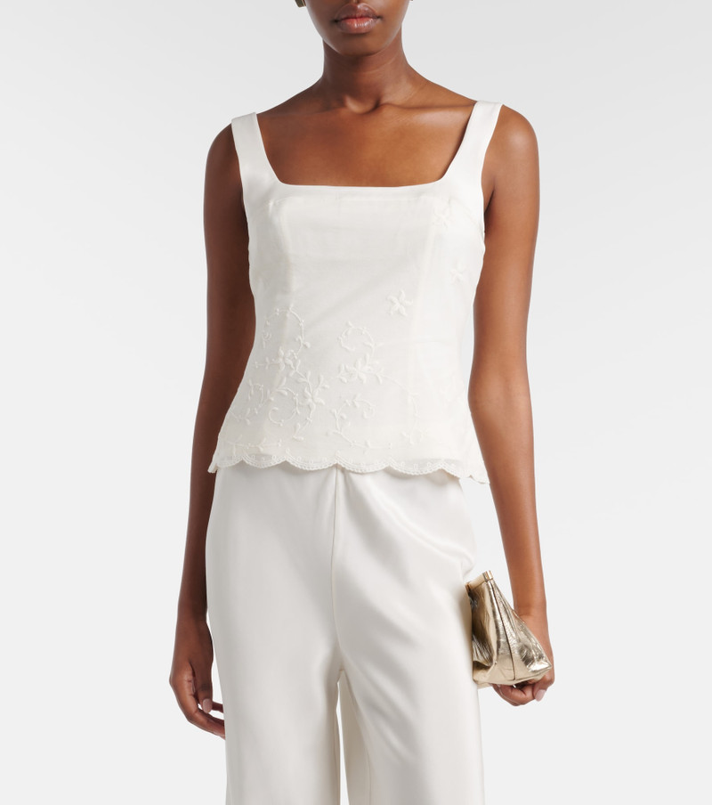 POSSE Cove embroidered tulle top outlook