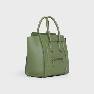 CELINE MINI LUGGAGE HANDBAG IN DRUMMED CALFSKIN outlook