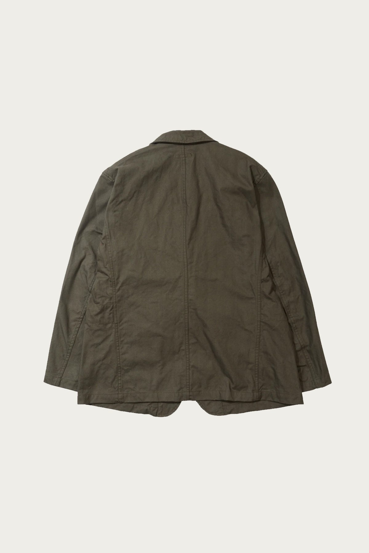 Bedford Jacket - Olive Cotton Brushed Herringbone - 2