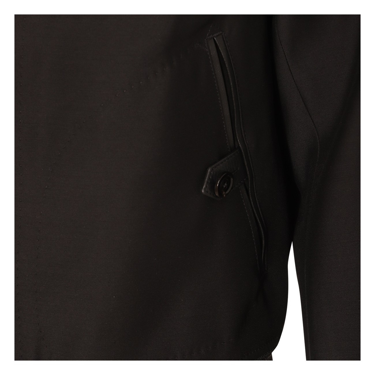 black wool casual jacket - 3