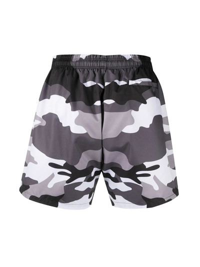 PHILIPP PLEIN asymmetric camouflage swimming trunks outlook