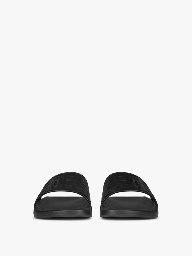 GIVENCHY PARIS FLAT SANDALS IN 4G LEATHER 2