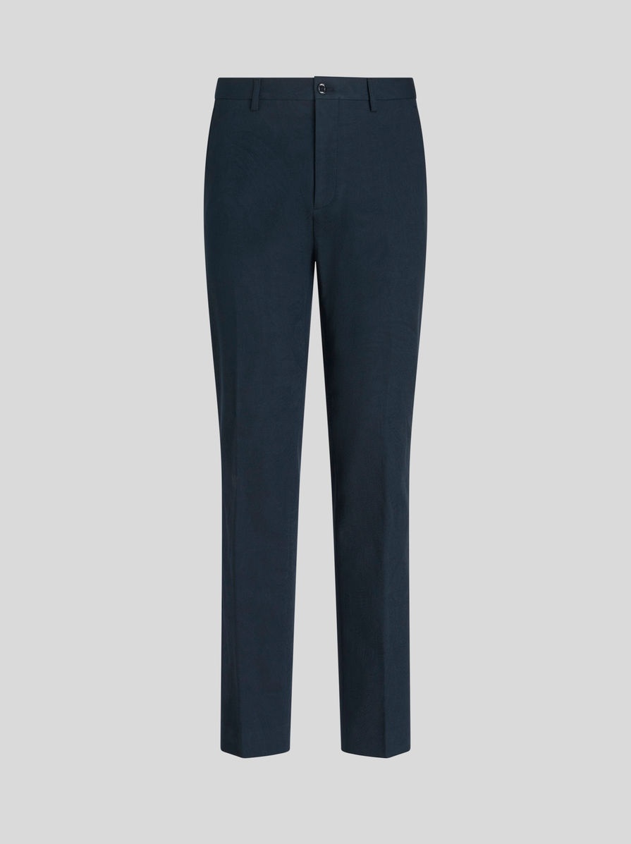 PAISLEY JACQUARD TROUSERS - 1