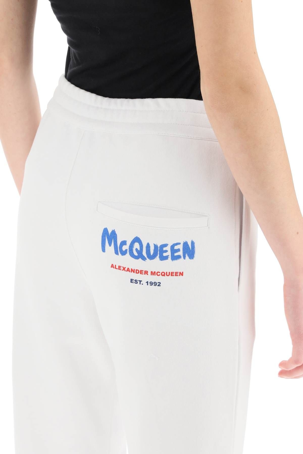 MULTICOLOR MCQUEEN GRAFFITI LOGO SWEATPANTS - 5