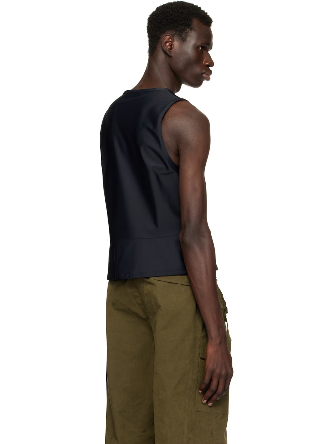 Black Corseted Tank Top - 3