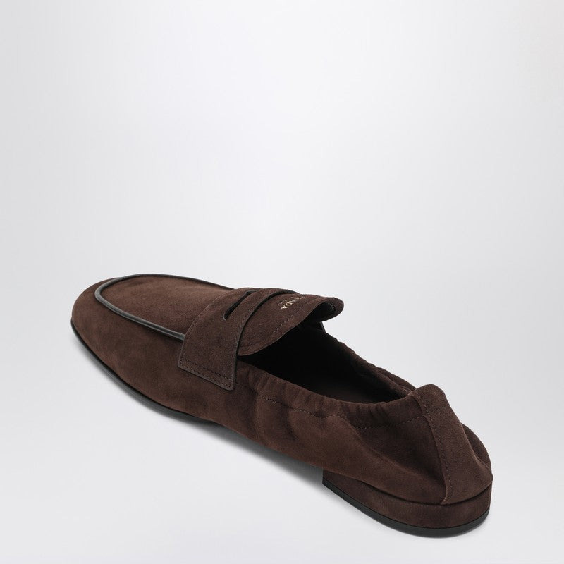 Prada Brown Suede Moccasin Women - 2