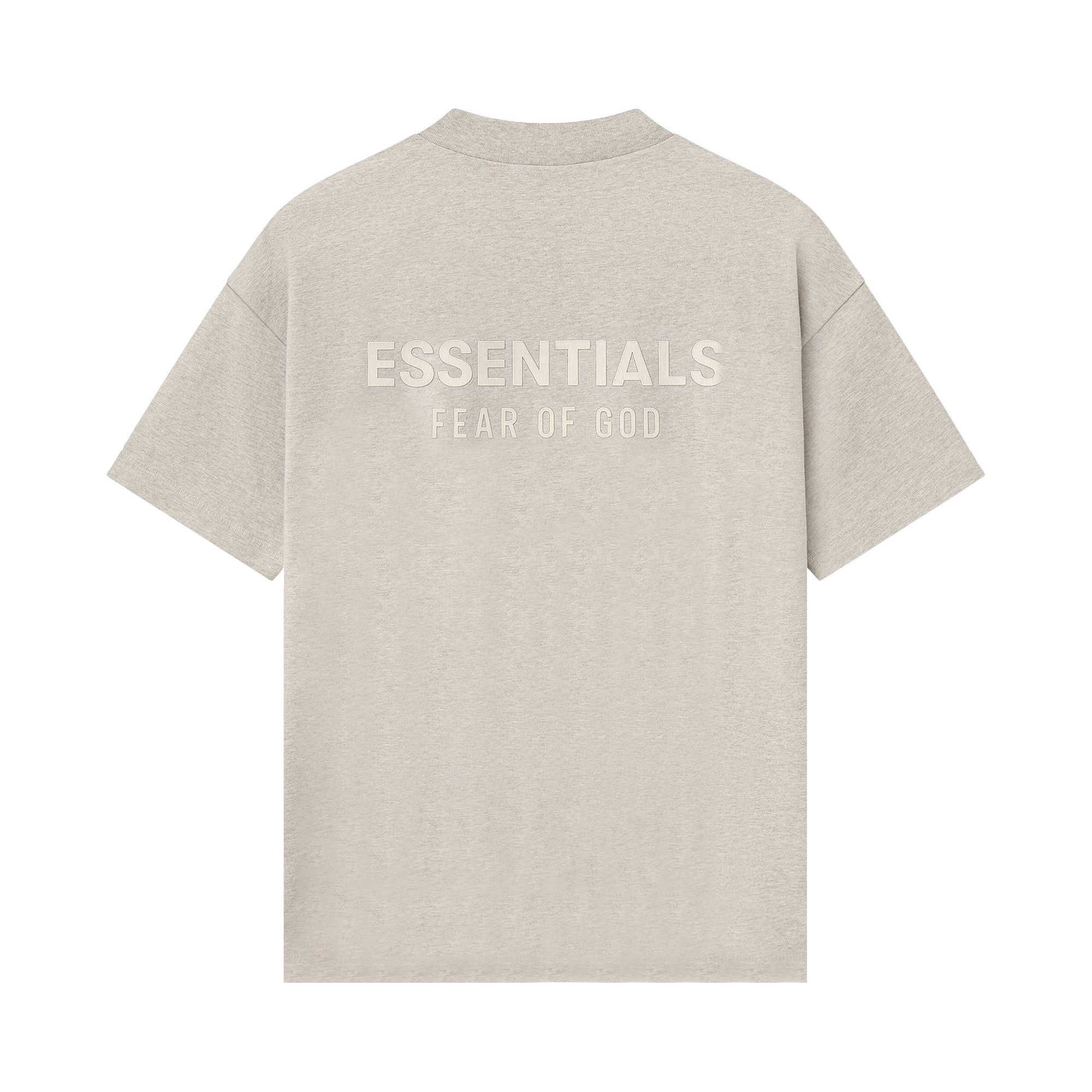 Fear of God Essentials Classic Short Sleeve Tee 'Heather Stone' - 2
