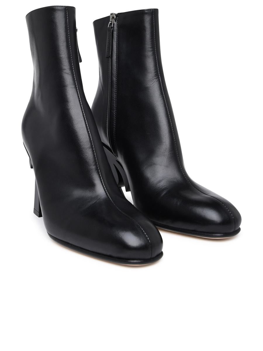 ロングブーツ PALM ANGELS Black Leather Ankle Boots Palm Angels Black Leather Ankle Boots | italist