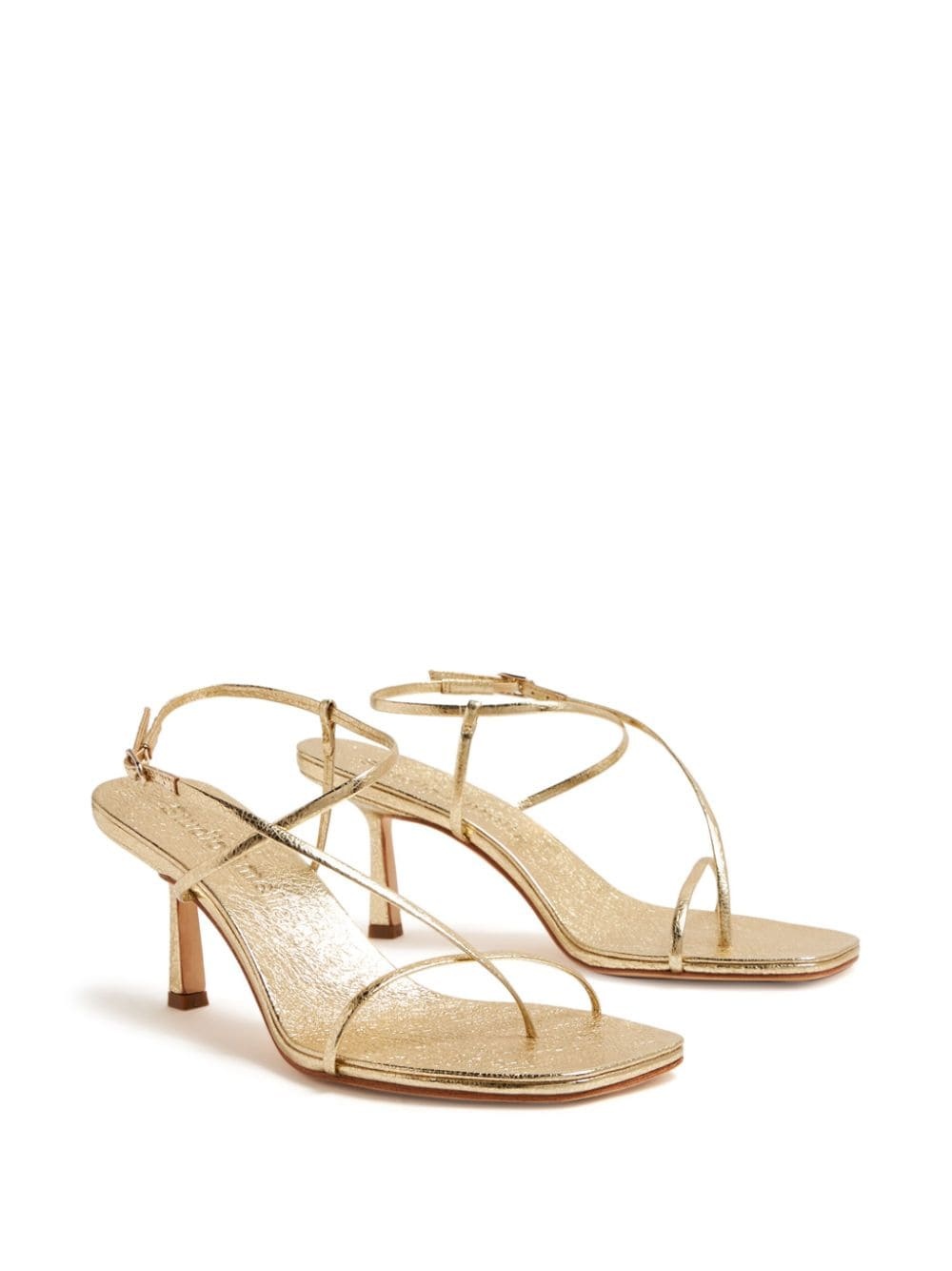Cross Front 70mm laminated-leather sandals - 5