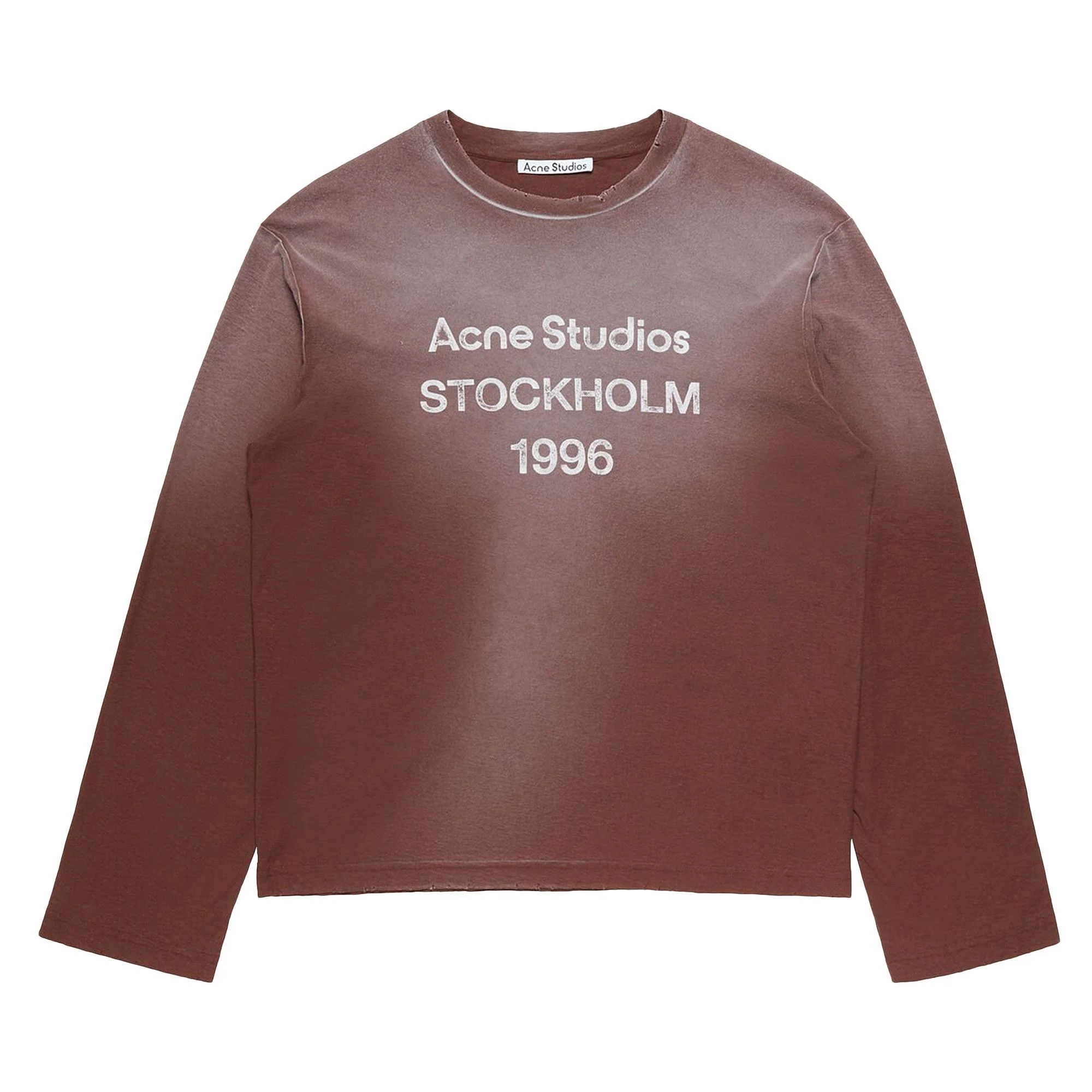 Acne Studios Logo 1996 Long-Sleeve T-Shirt 'Chocolate Brown' - 1