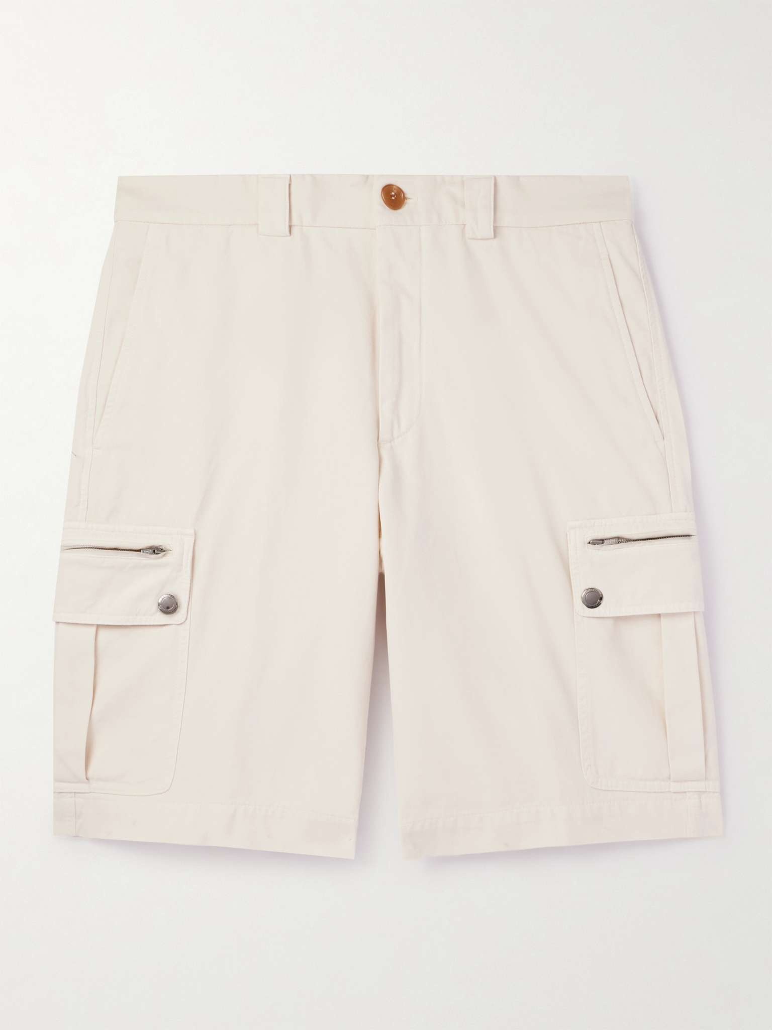 Straight-Leg Cotton-Twill Cargo Shorts - 1