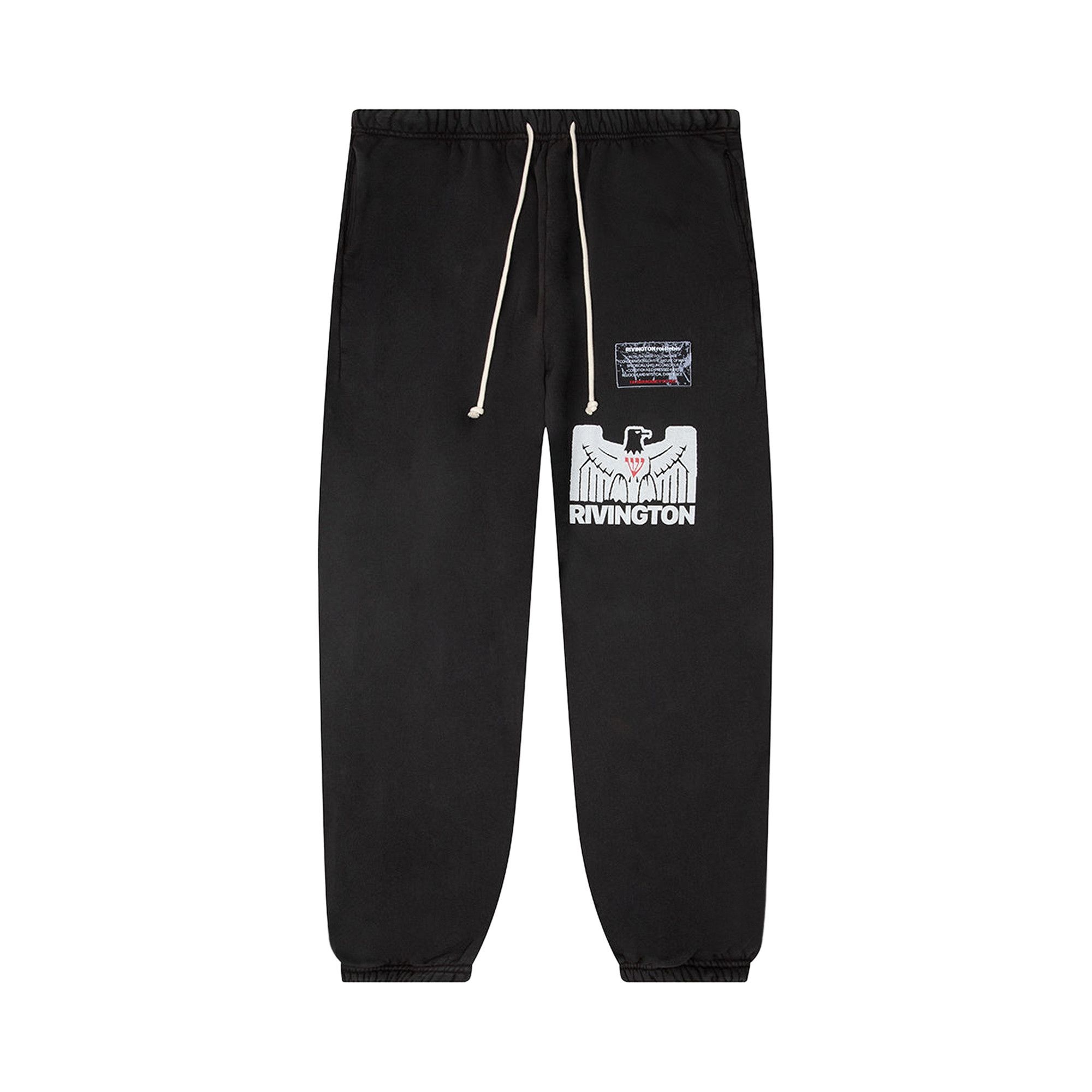 RIVINGTON roi Rebis Flag Sweatpants 'Black' - 1