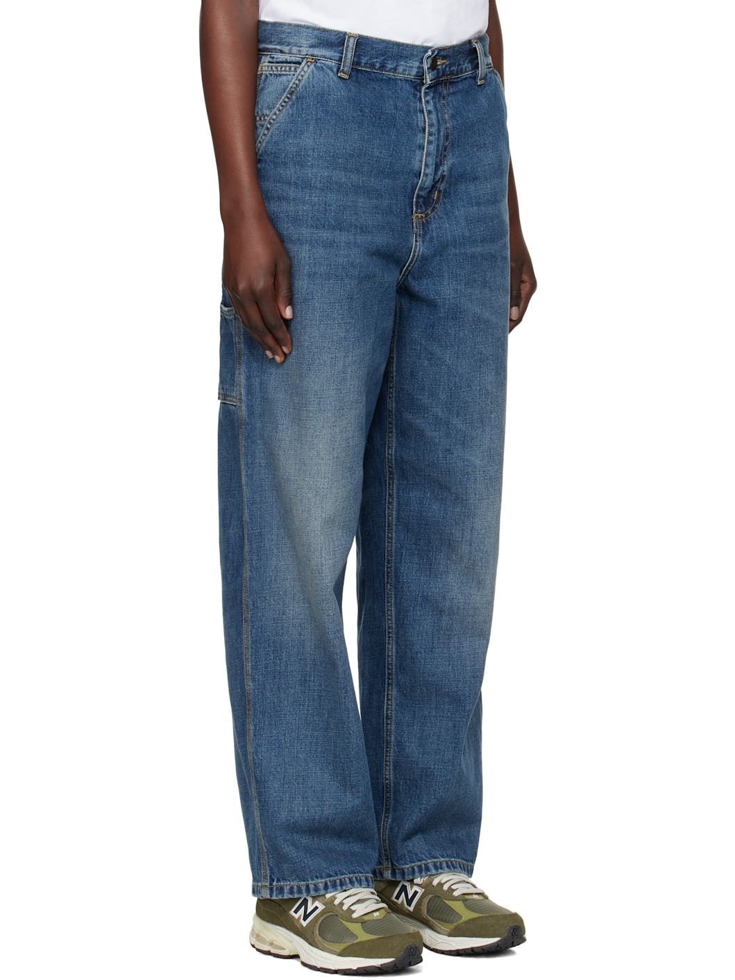 Blue Brandon Single Knee Jeans - 2