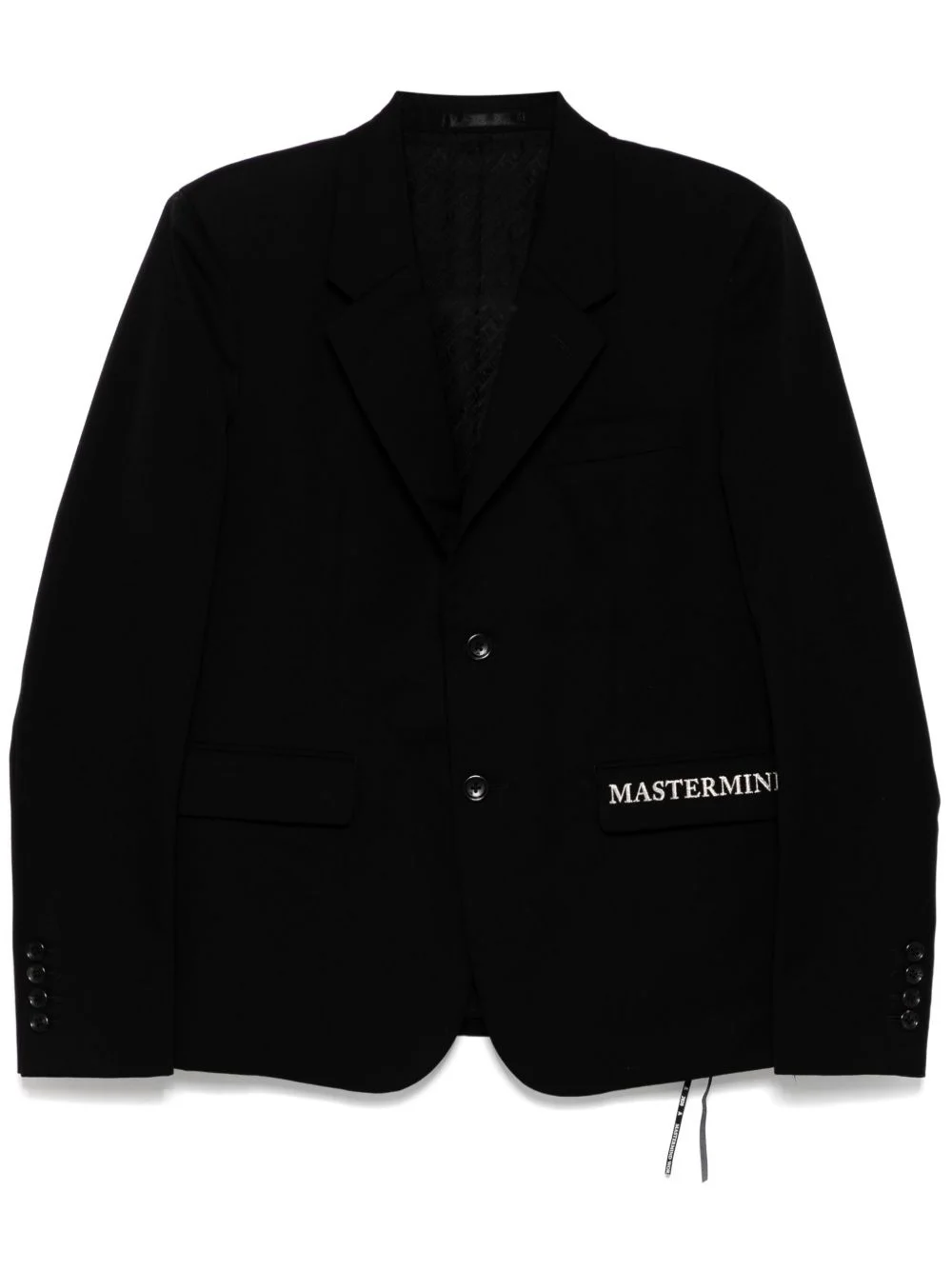logo-embroidered blazer - 1