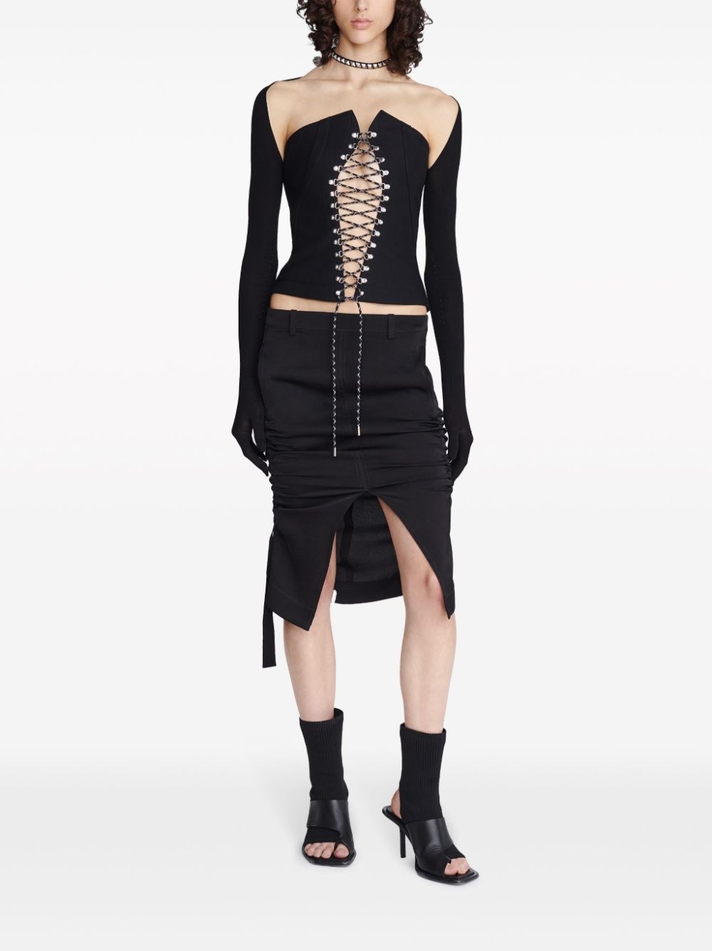 Cinch midi skirt - 2