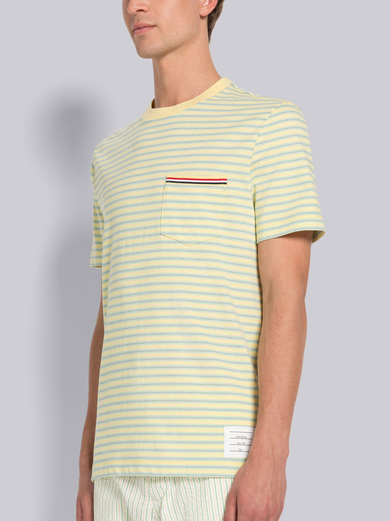 Thom Browne JERSEY STRIPE SHORT SLEEVE POCKET TEE outlook