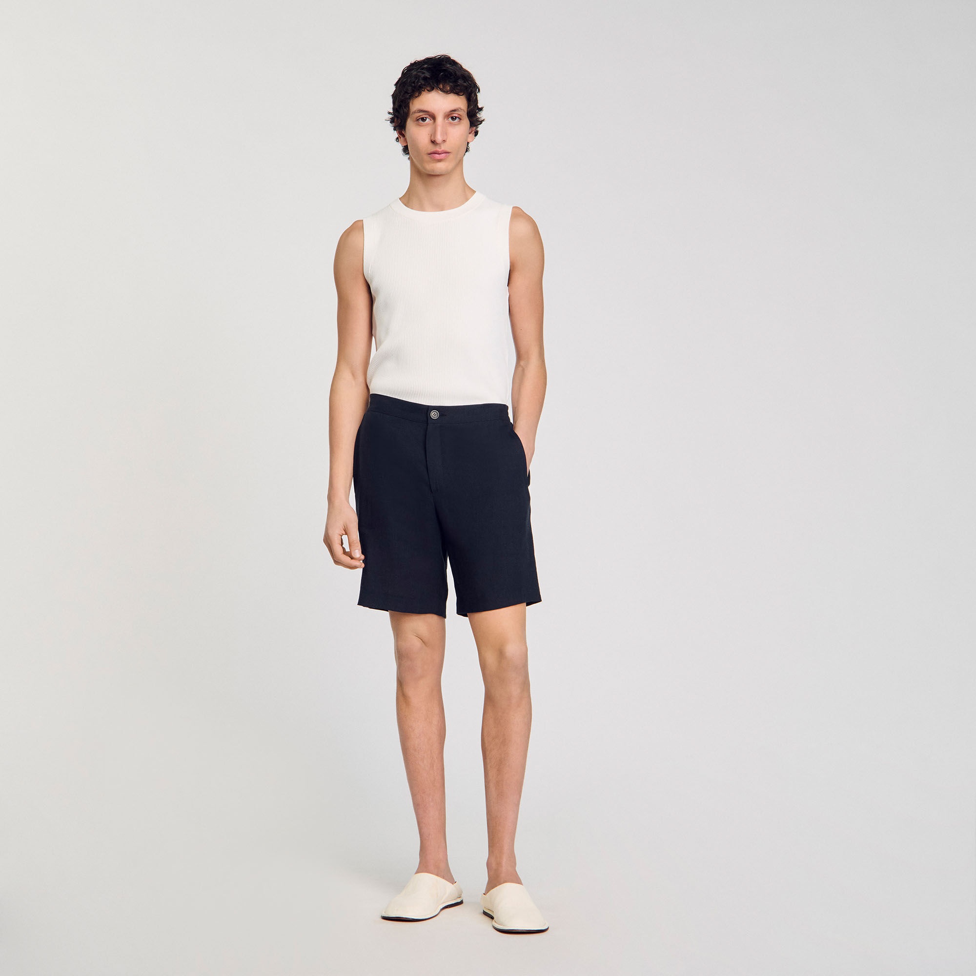 LINEN SHORTS - 1