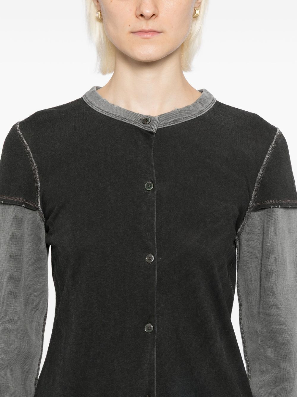 layered long-sleeved sweatshirt - 5