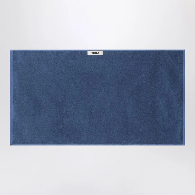 Blue bath towel 50x90 cm - 1