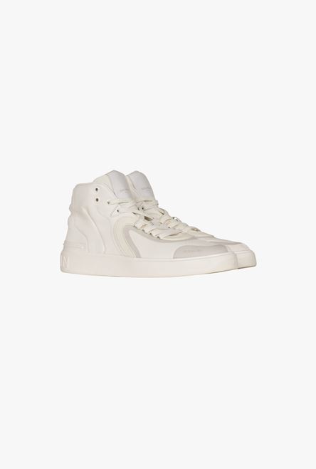 White leather and suede B-Skate high-top sneakers - 2